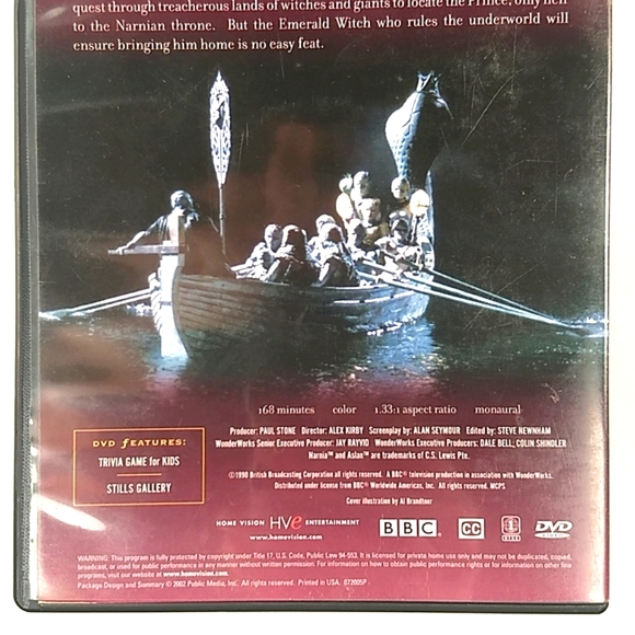 The Chronicles of Narnia: The Silver Chair BBC DVD 2002 - Picture 5 of 12